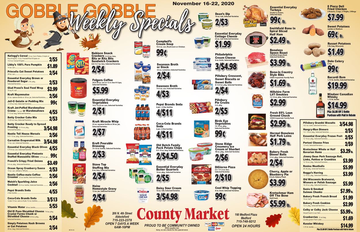 County Market Weekly Ad Circular - valid 11/16-11/22/2020