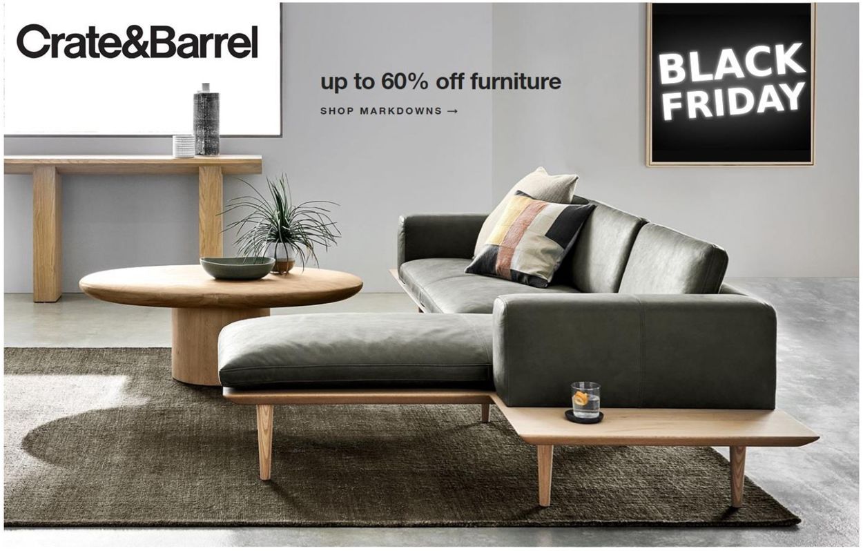 Crate & Barrel BLACK FRIDAY WEEK 2021 Weekly Ad Circular - valid 11/16-11/30/2021