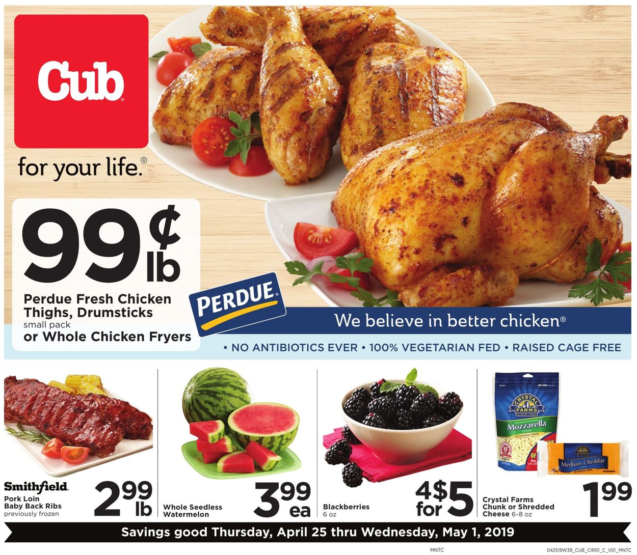 Cub Foods Weekly Ad Circular - valid 04/25-05/01/2019