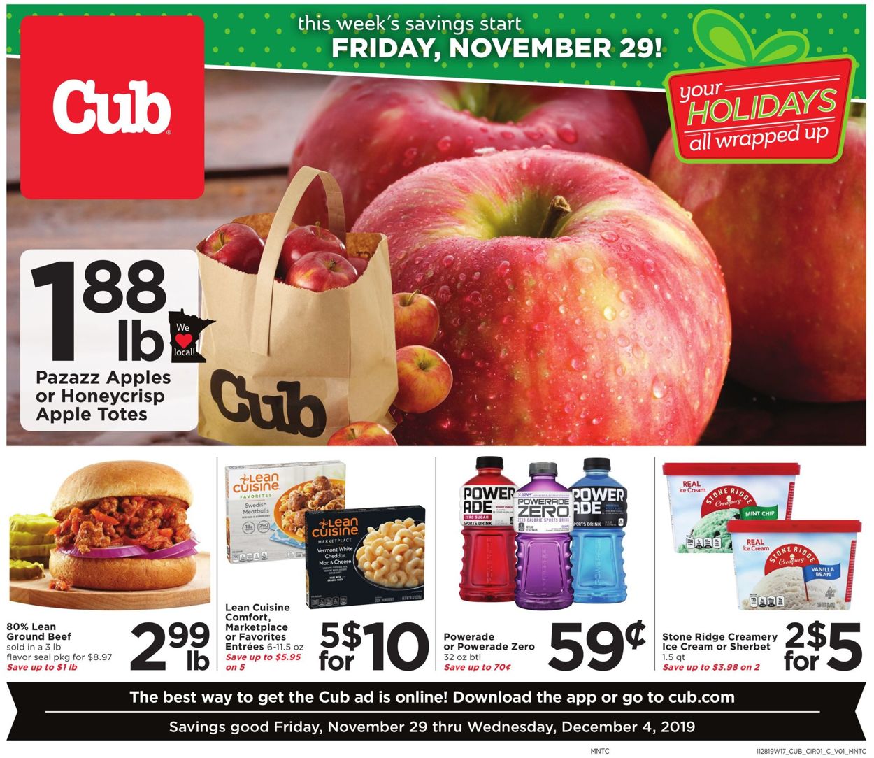 Cub Foods Weekly Ad Circular - valid 11/29-12/04/2019