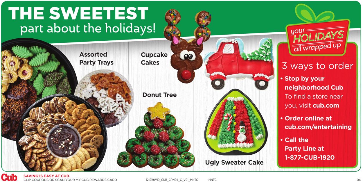 Cub Foods - Holidays Ad 2019 Weekly Ad Circular - valid 12/12-12/28/2019 (Page 4)