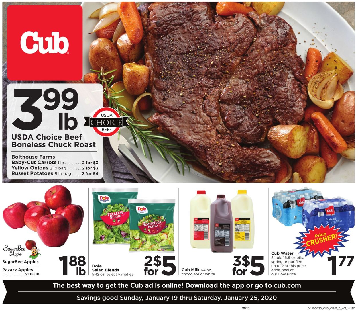 Cub Foods Weekly Ad Circular - valid 01/19-01/25/2020