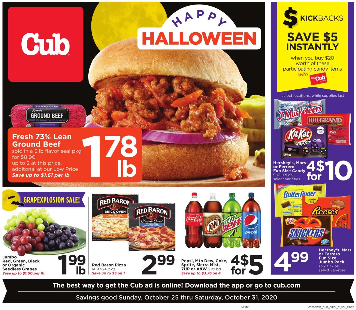 Cub Foods Halloween 2020 Weekly Ad Circular - valid 10/25-10/31/2020