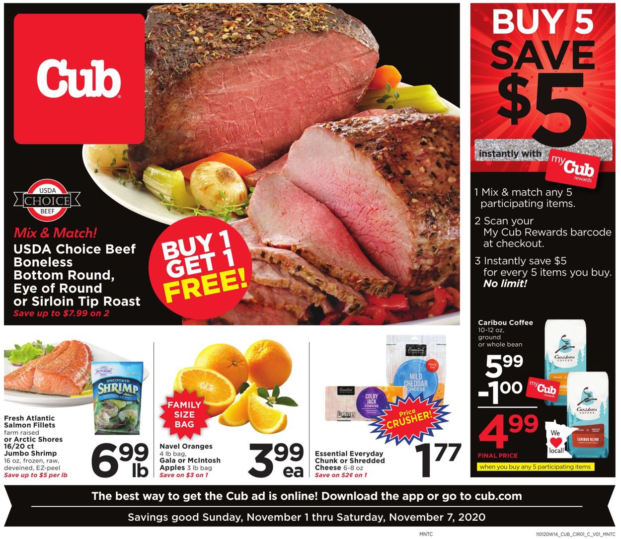 Cub Foods Weekly Ad Circular - valid 11/01-11/07/2020
