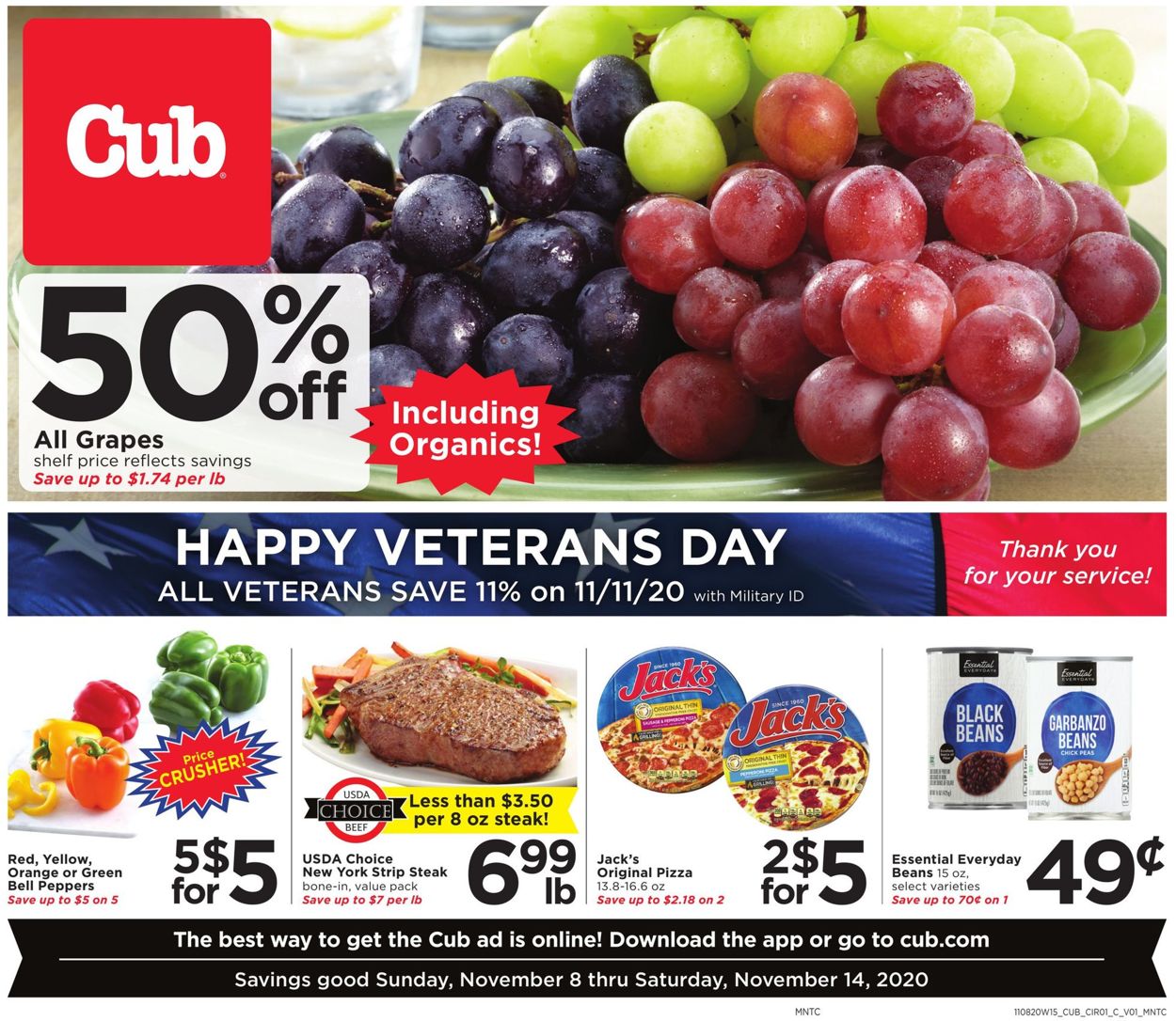 Cub Foods Weekly Ad Circular - valid 11/08-11/14/2020