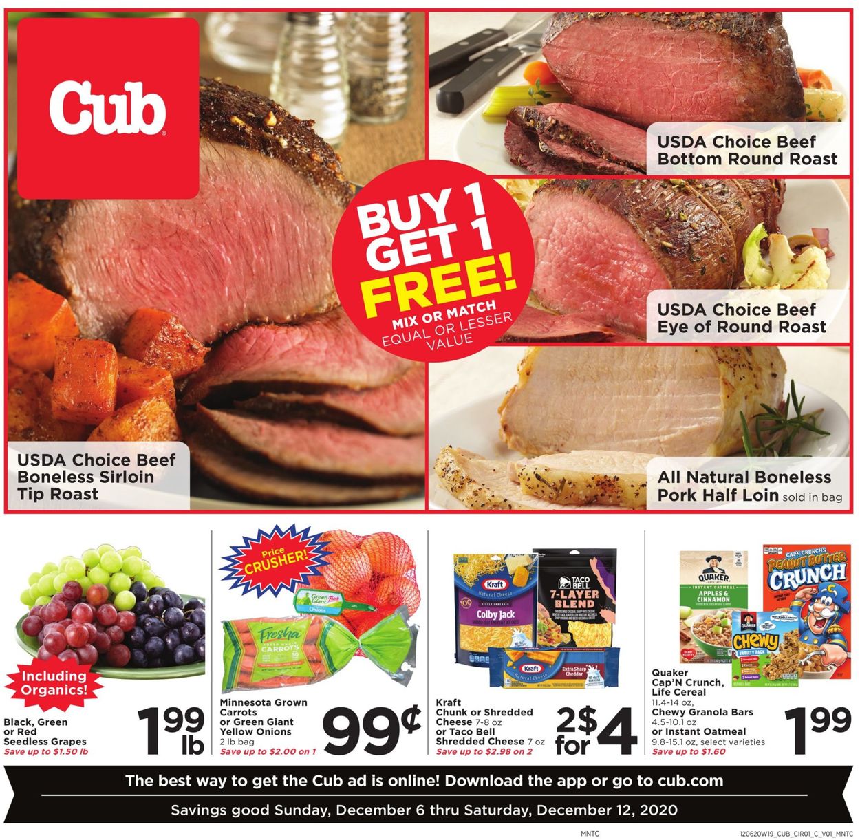 Cub Foods Weekly Ad Circular - valid 12/06-12/12/2020