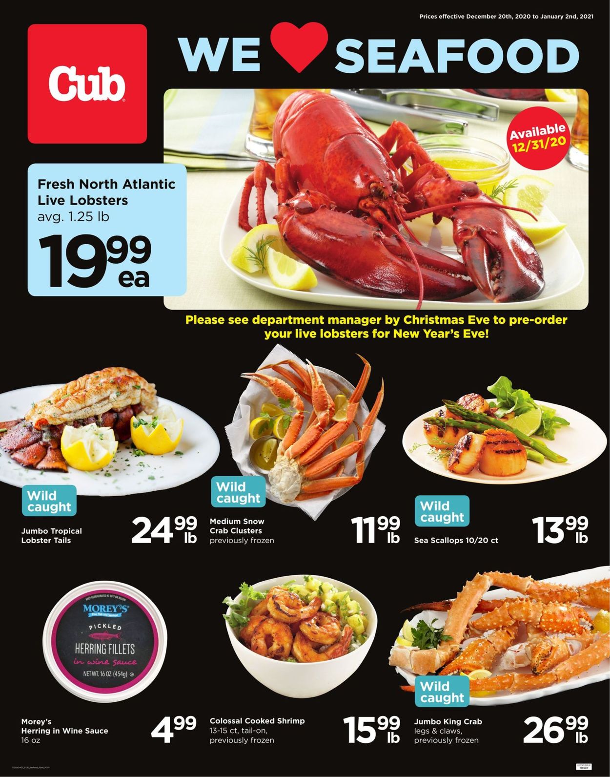 Cub Foods Seafood Weekly Ad Circular - valid 12/20-01/02/2021