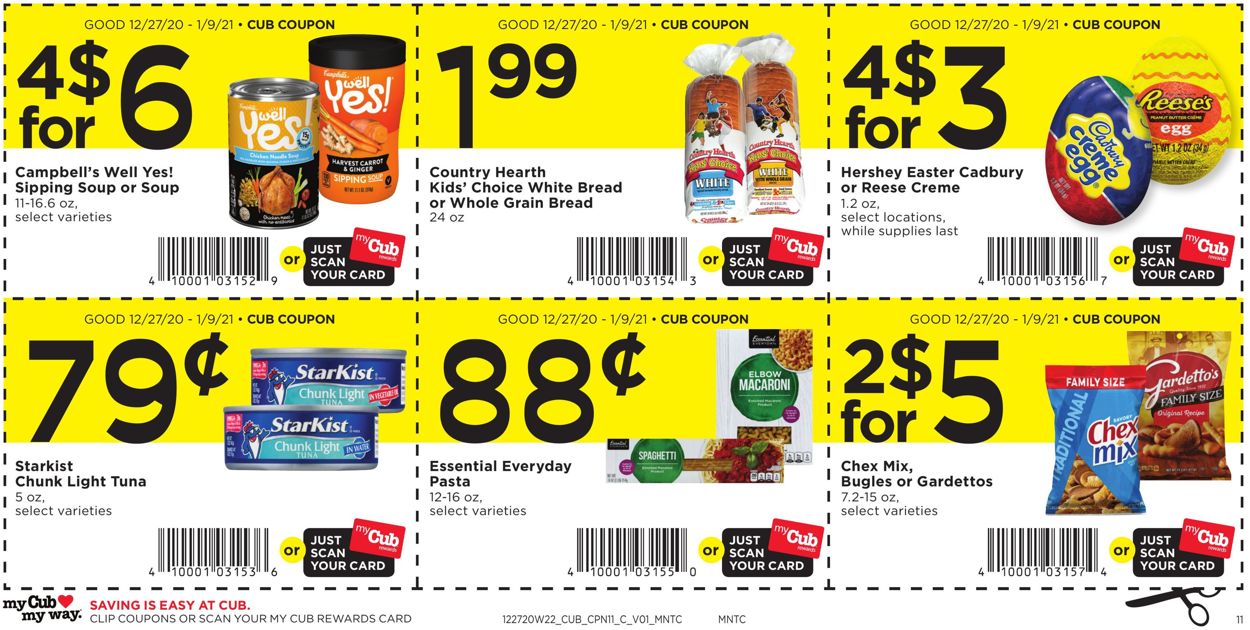 Cub Foods Coupon Savings Weekly Ad Circular - valid 12/27-01/09/2021 (Page 11)