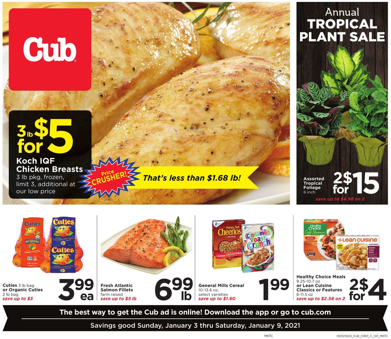 Cub Foods Grocery Savings 2021 Weekly Ad Circular - valid 01/03-01/09/2021