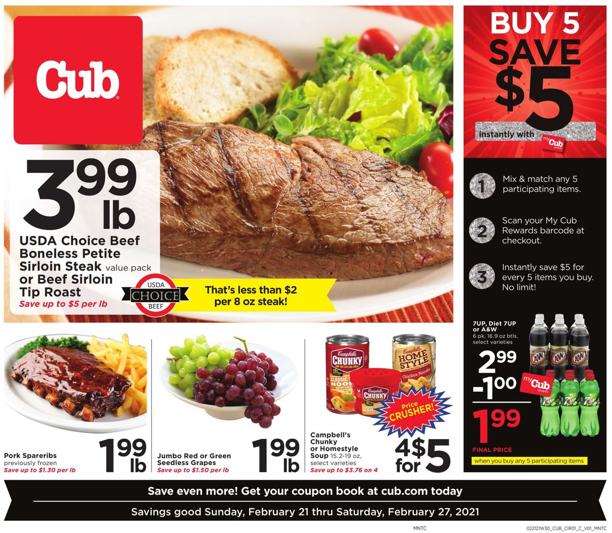 Cub Foods Weekly Ad Circular - valid 02/21-02/27/2021