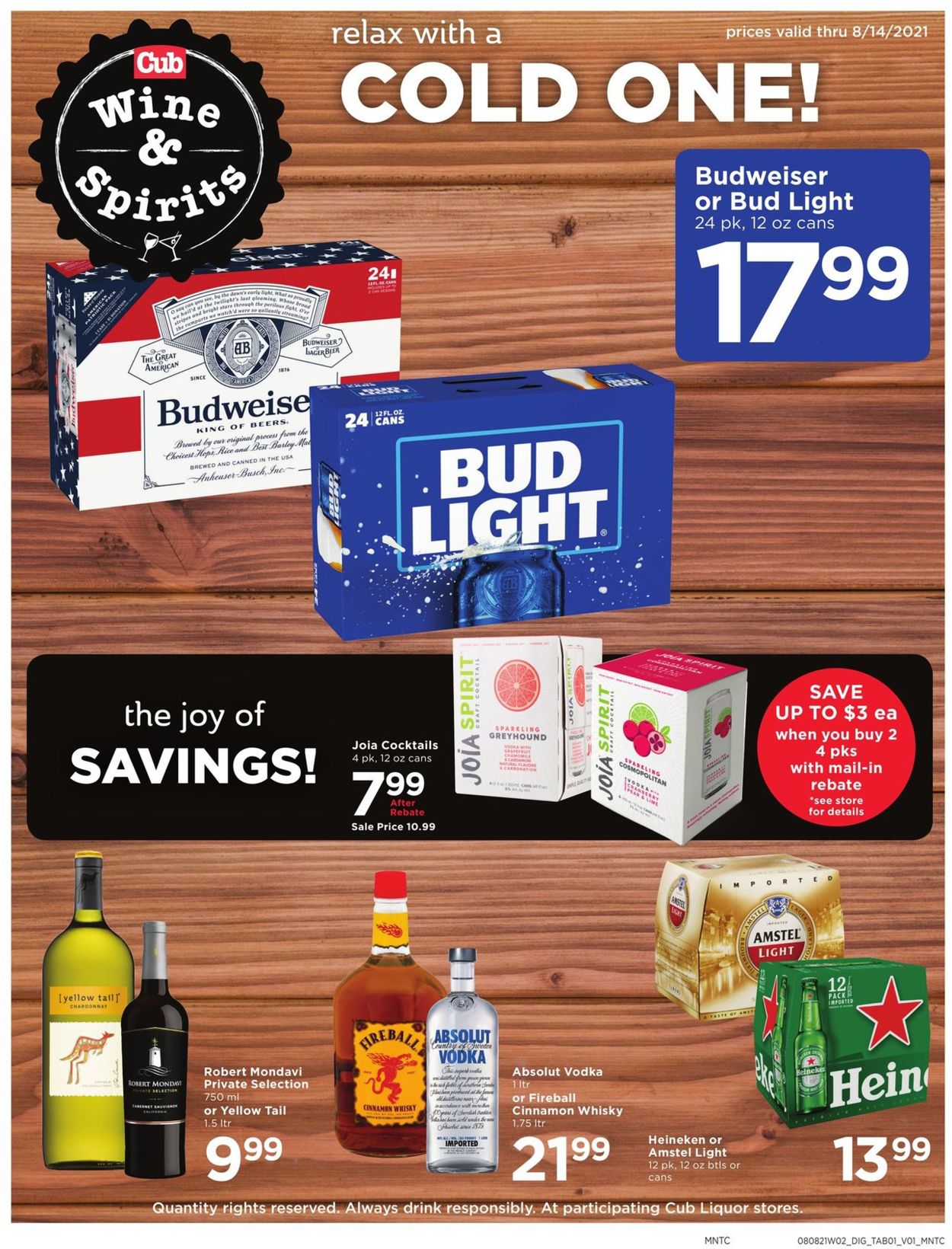 Cub Foods Weekly Ad Circular - valid 08/01-08/14/2021