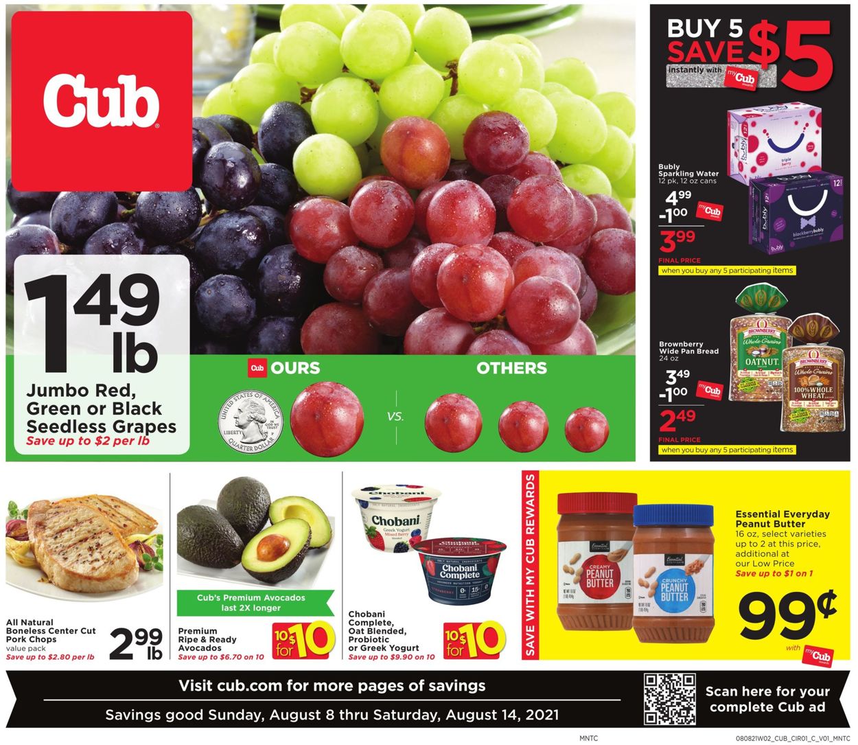 Cub Foods Weekly Ad Circular - valid 08/08-08/14/2021