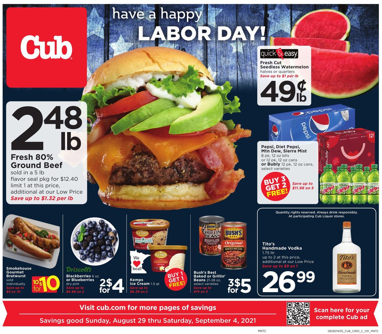 Cub Foods Weekly Ad Circular - valid 08/29-09/04/2021