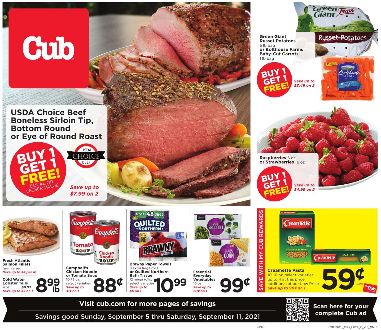 Cub Foods Weekly Ad Circular - valid 09/05-09/11/2021