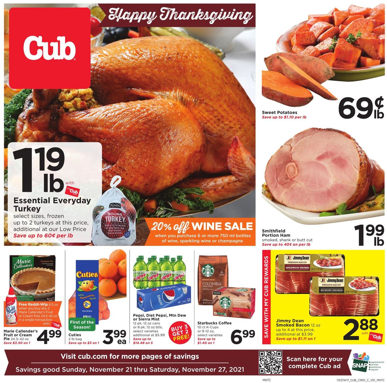 Cub Foods Weekly Ad Circular - valid 11/21-11/27/2021