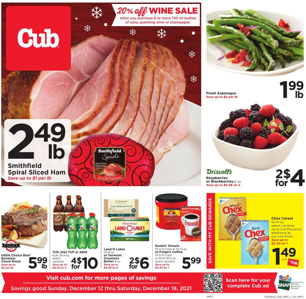 Cub Foods CHRISTMAS 2021 Weekly Ad Circular - valid 12/12-12/18/2021