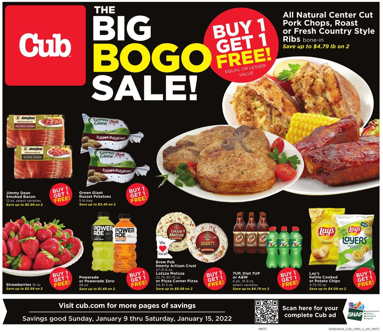 Cub Foods Weekly Ad Circular - valid 01/09-01/15/2022