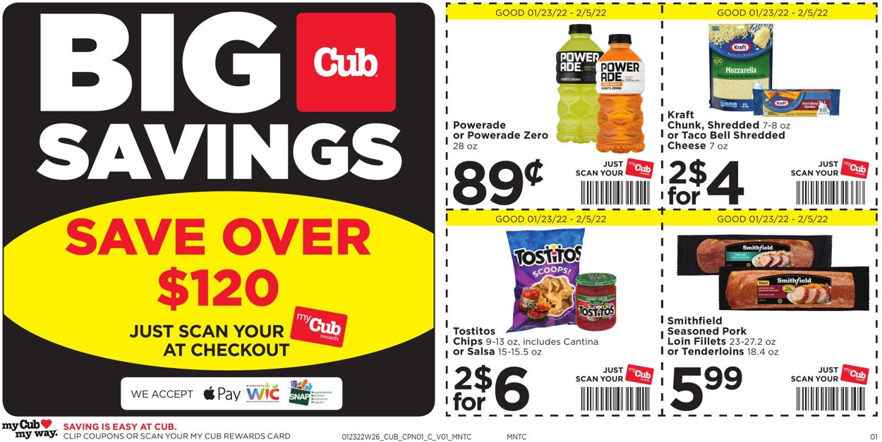 Cub Foods Weekly Ad Circular - valid 01/23-02/05/2022