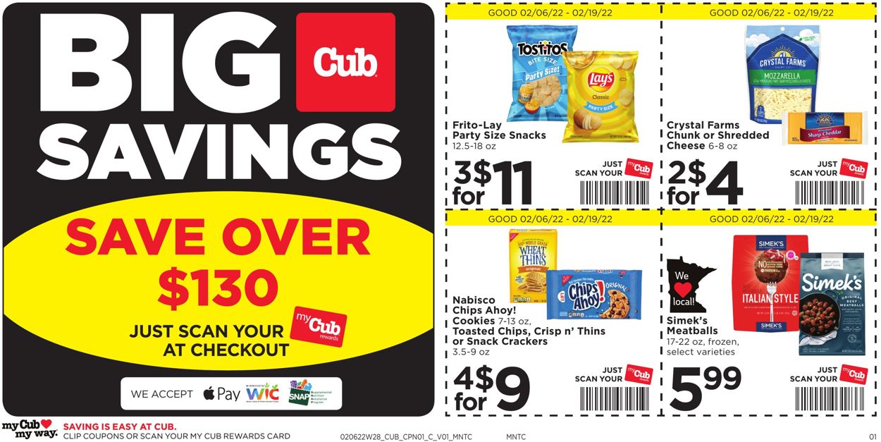 Cub Foods Weekly Ad Circular - valid 02/06-02/19/2022