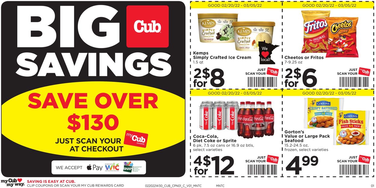 Cub Foods Weekly Ad Circular - valid 02/20-03/05/2022