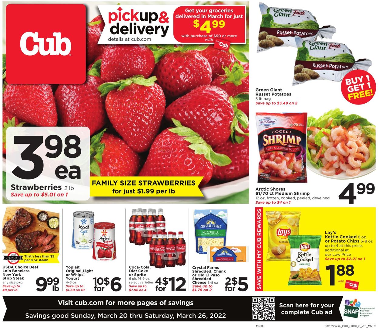 Cub Foods Weekly Ad Circular - valid 03/20-03/26/2022
