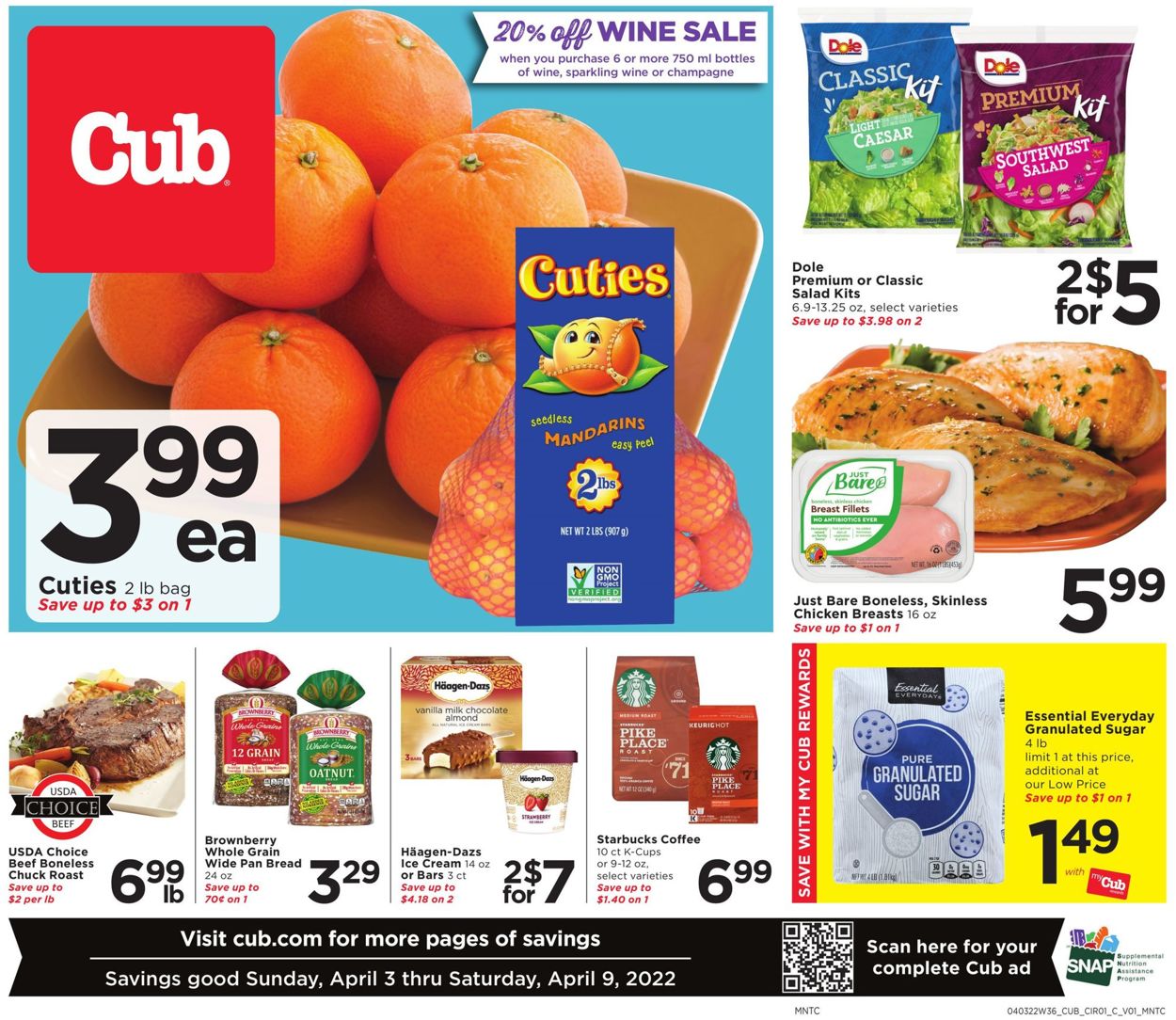 Cub Foods Weekly Ad Circular - valid 04/03-04/09/2022