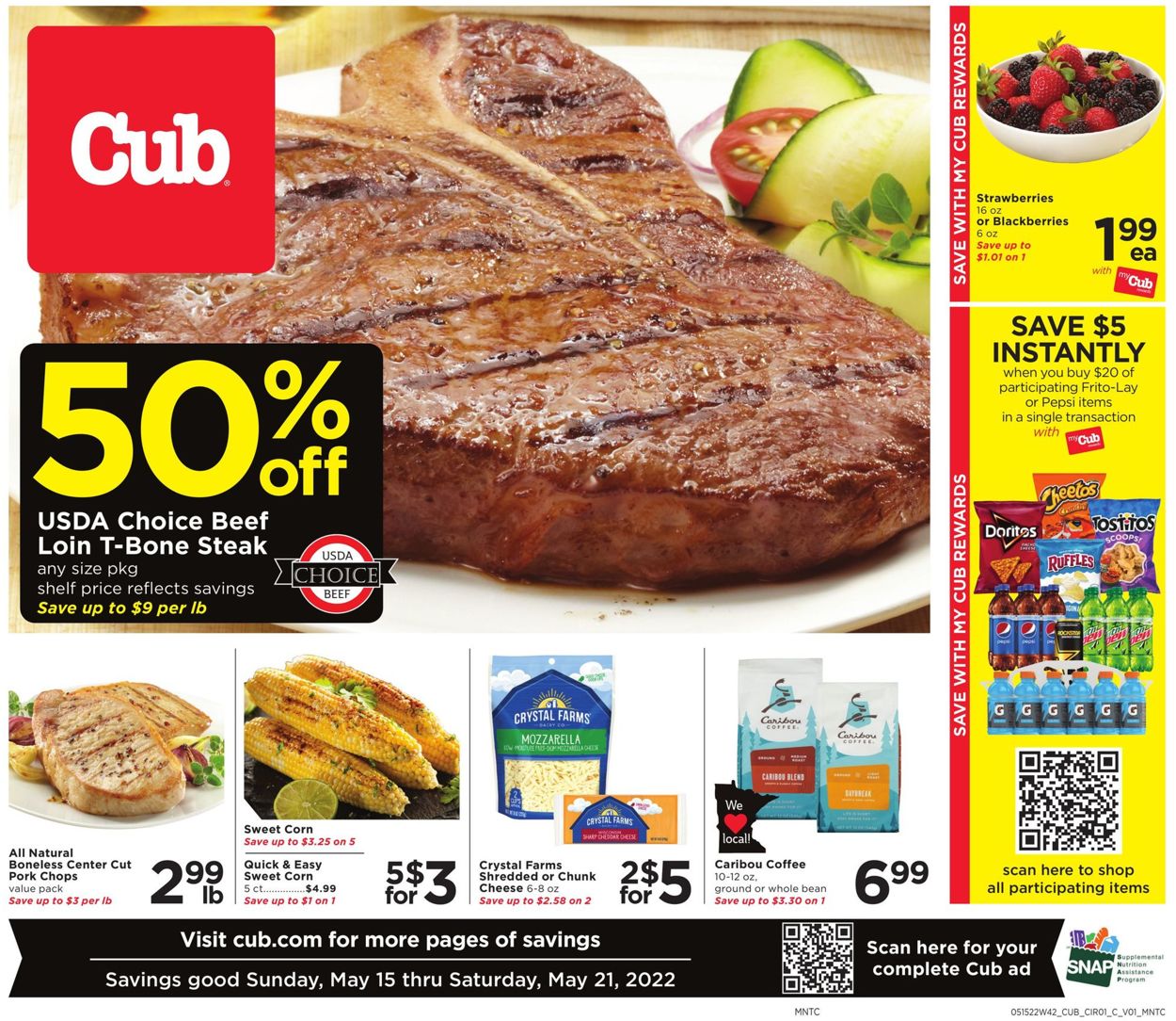 Cub Foods Weekly Ad Circular - valid 05/15-05/21/2022