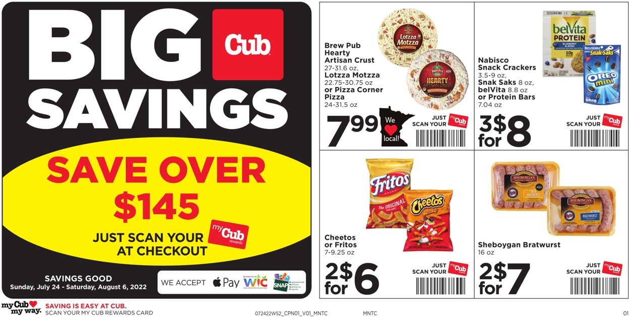 Cub Foods Weekly Ad Circular - valid 07/24-08/06/2022