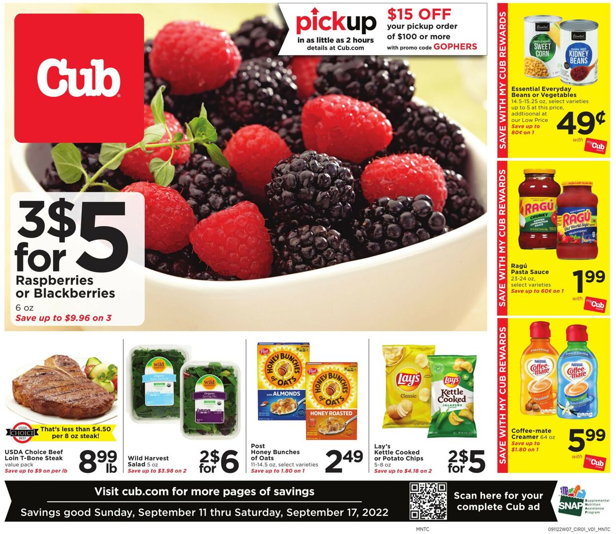 Cub Foods Weekly Ad Circular - valid 09/11-09/17/2022