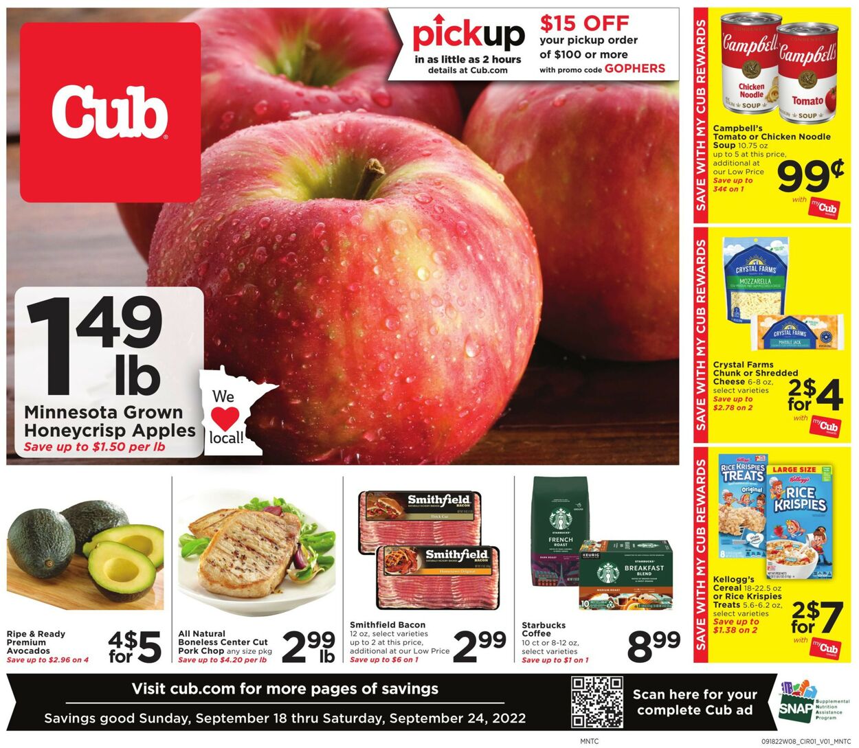 Cub Foods Weekly Ad Circular - valid 09/18-09/24/2022