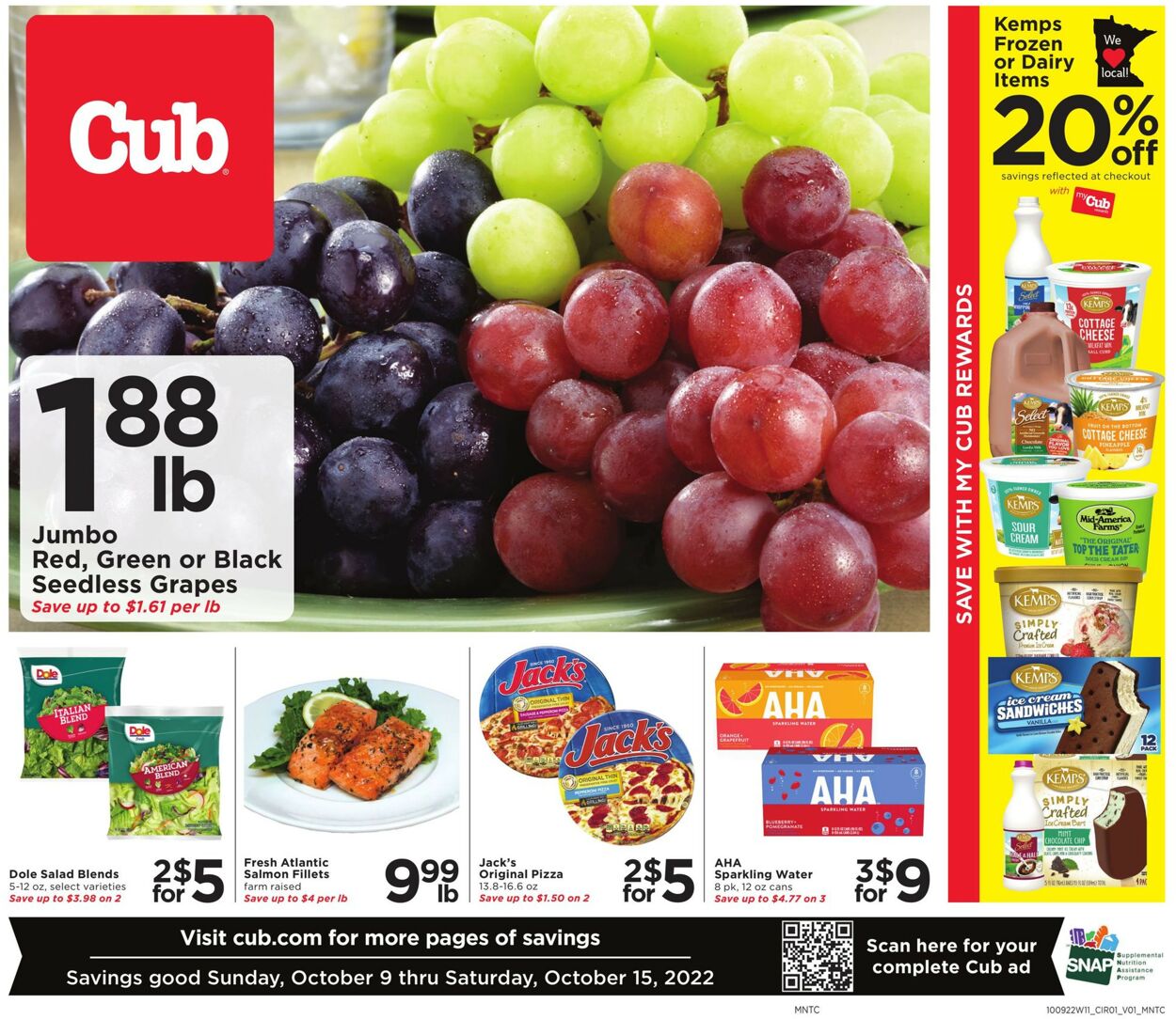 Cub Foods Weekly Ad Circular - valid 10/09-10/15/2022