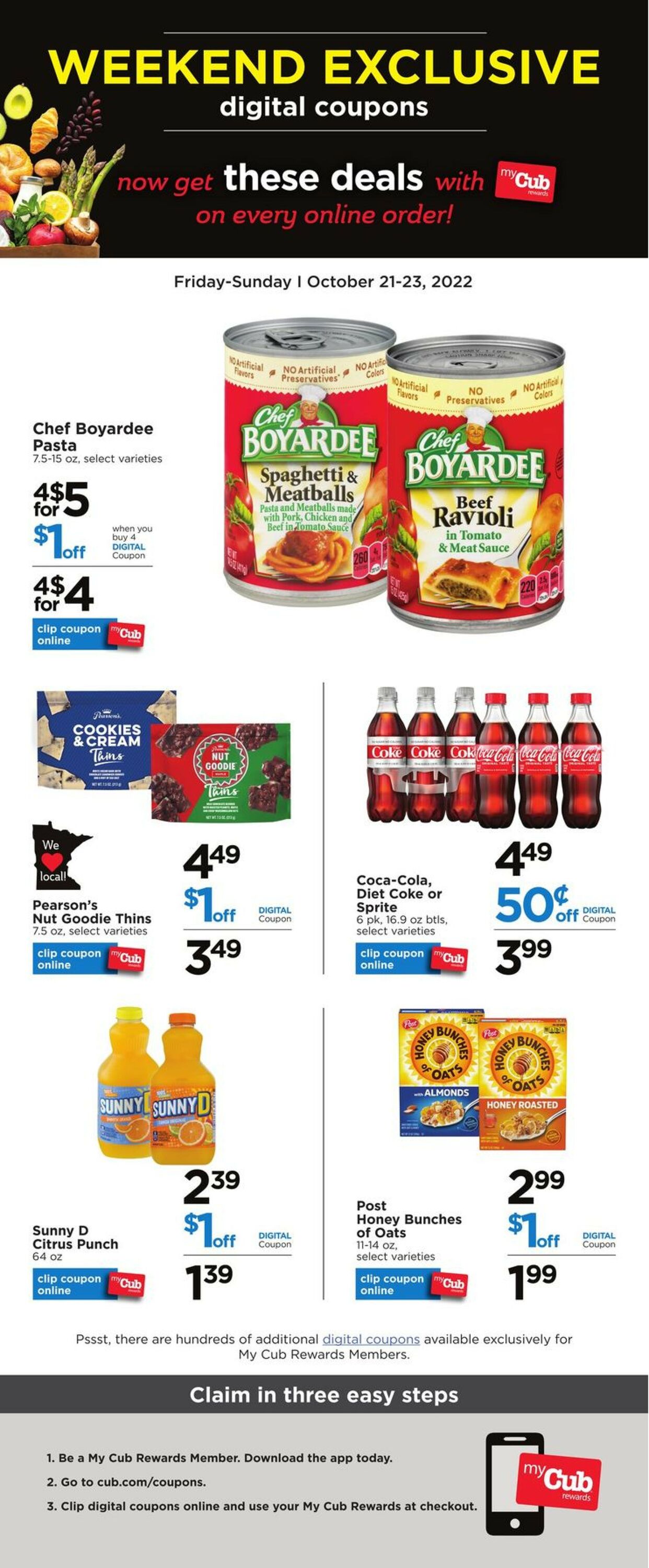 Cub Foods Weekly Ad Circular - valid 10/21-10/23/2022