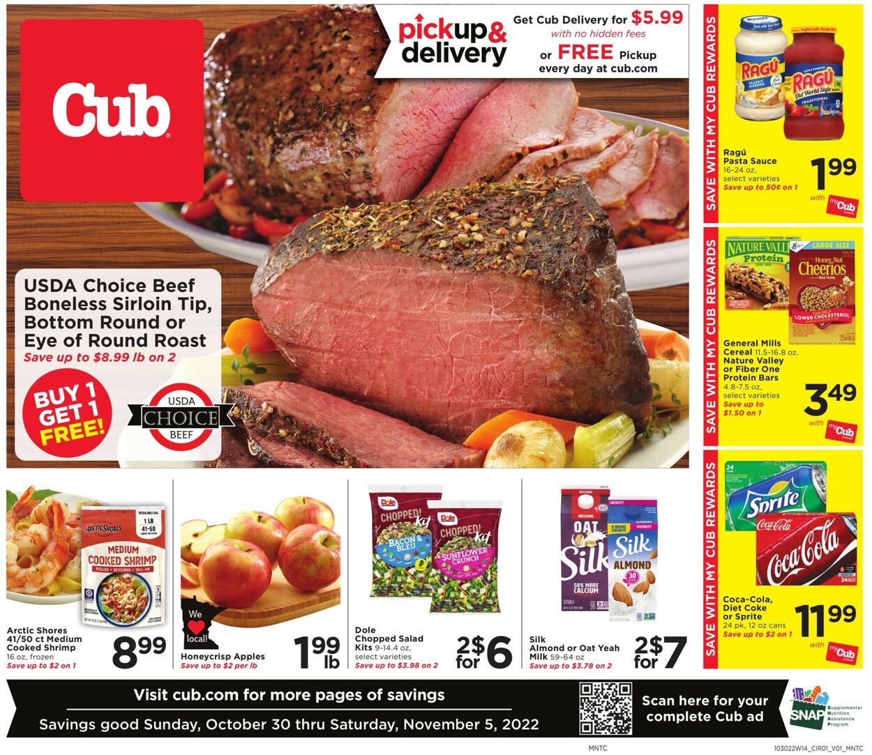 Cub Foods Weekly Ad Circular - valid 10/30-11/05/2022