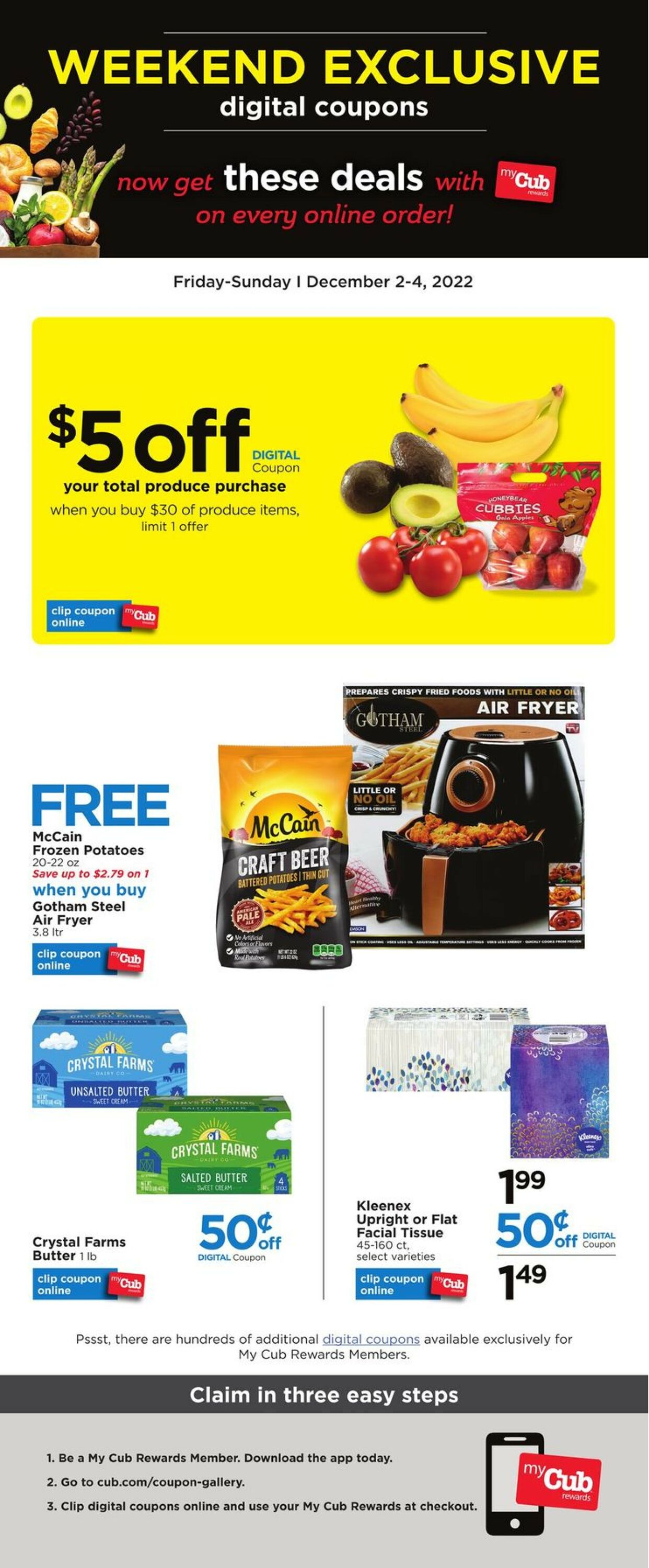 Cub Foods Weekly Ad Circular - valid 12/02-12/04/2022