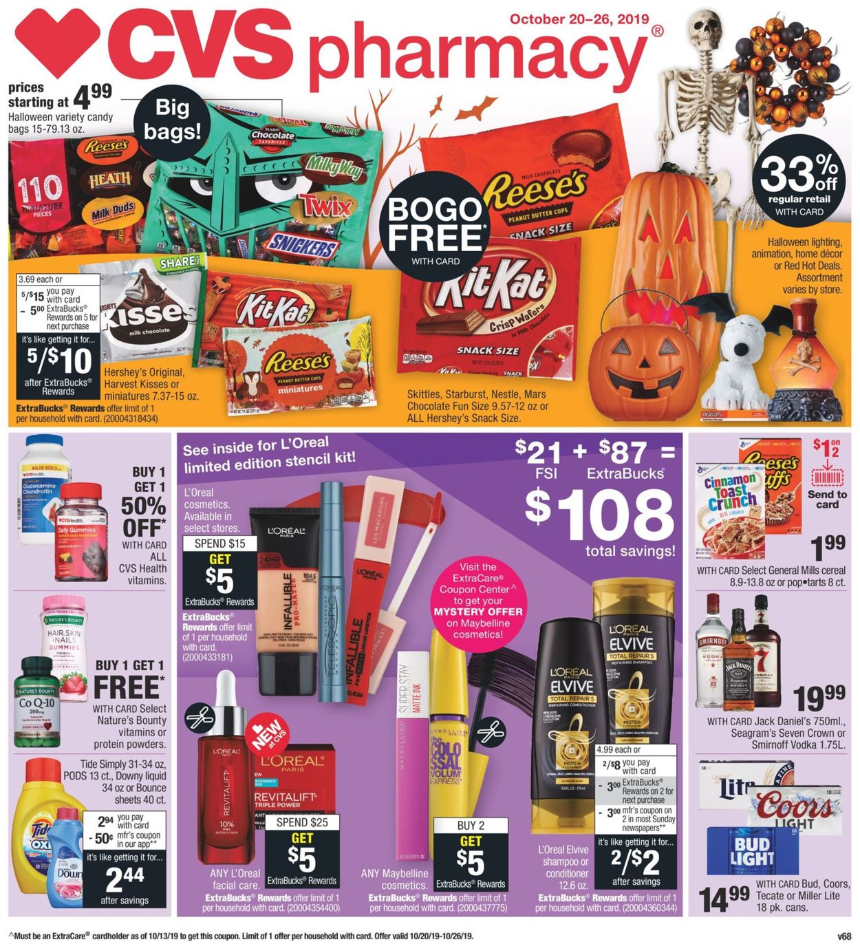 CVS Pharmacy Weekly Ad Circular - valid 10/20-10/26/2019