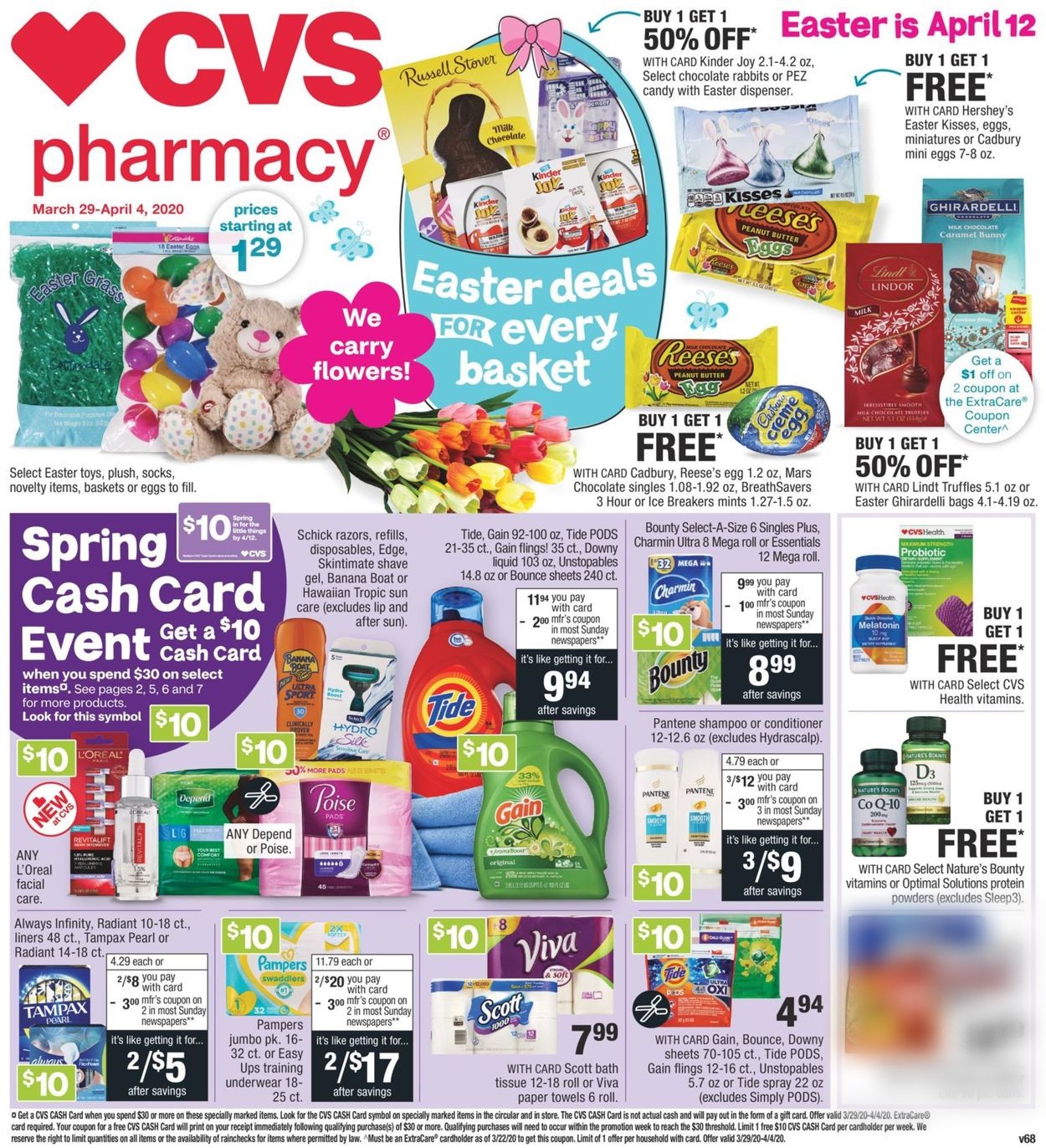 CVS Pharmacy Weekly Ad Circular - valid 03/29-04/04/2020