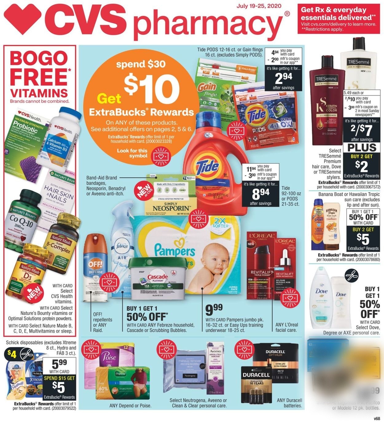 CVS Pharmacy Weekly Ad Circular - valid 07/19-07/25/2020