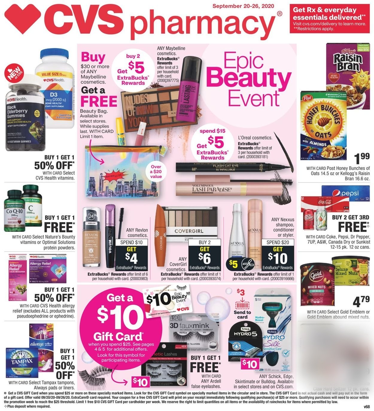 CVS Pharmacy Weekly Ad Circular - valid 09/20-09/26/2020