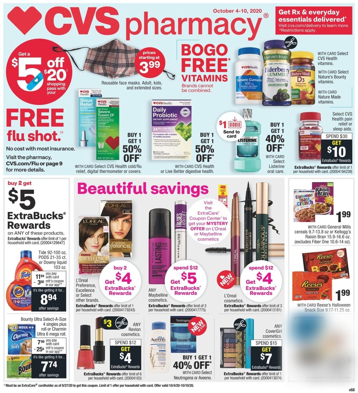 CVS Pharmacy Weekly Ad Circular - valid 10/04-10/10/2020