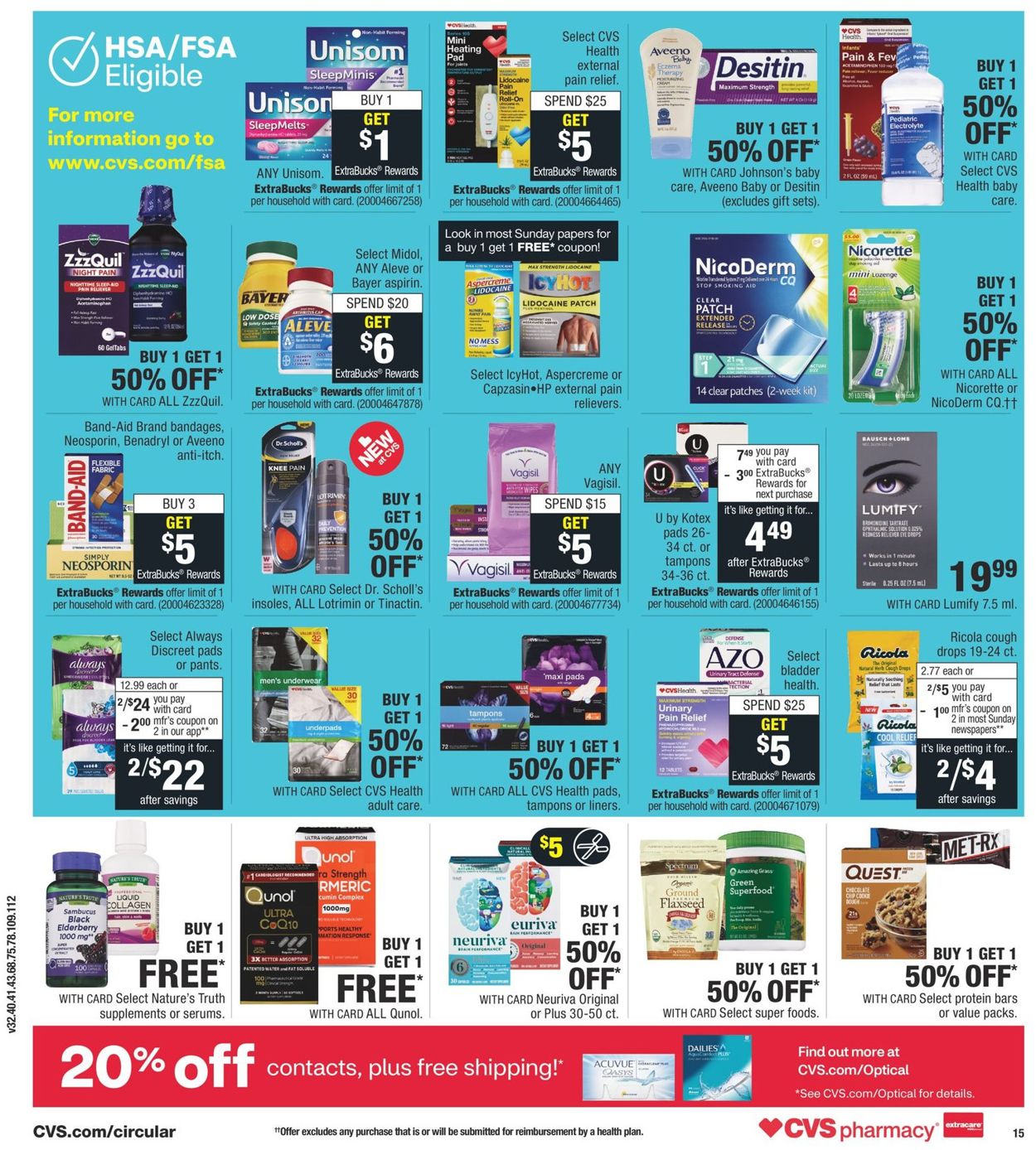 CVS Pharmacy Weekly Ad Circular - valid 11/08-11/14/2020 (Page 20)