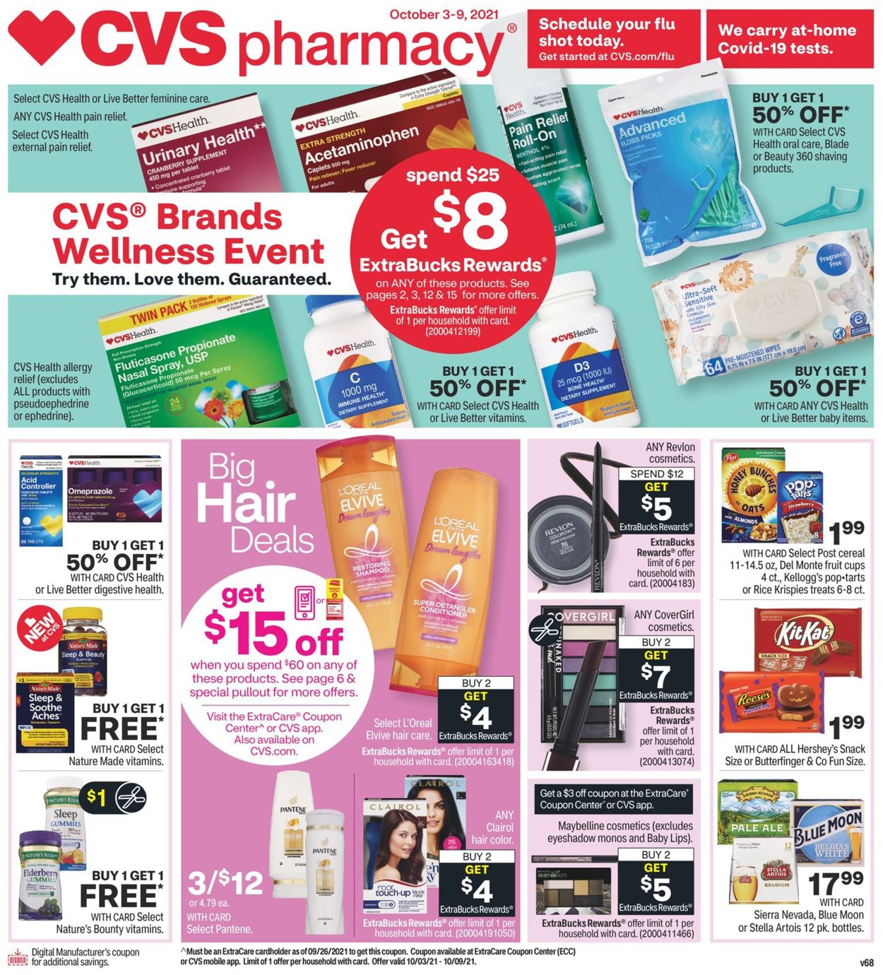 CVS Pharmacy Weekly Ad Circular - valid 10/03-10/09/2021