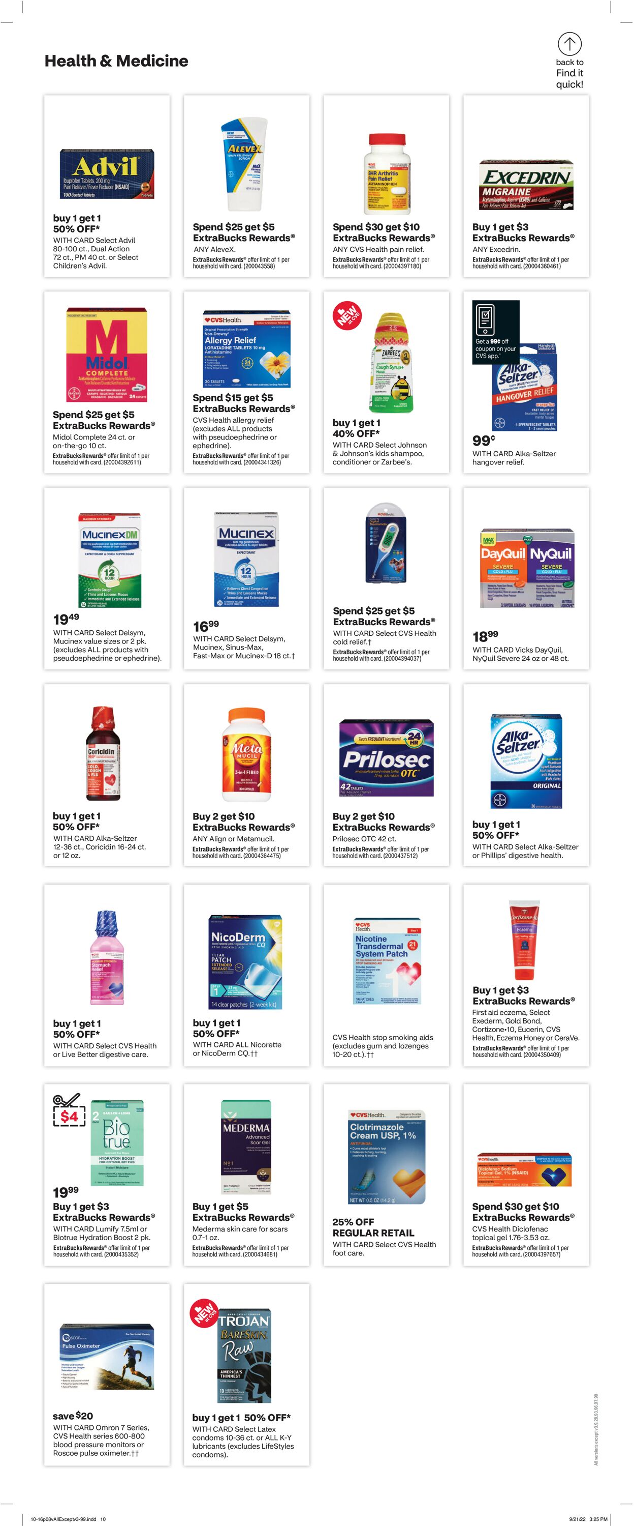 CVS Pharmacy Weekly Ad Circular - valid 10/16-10/22/2022 (Page 8)