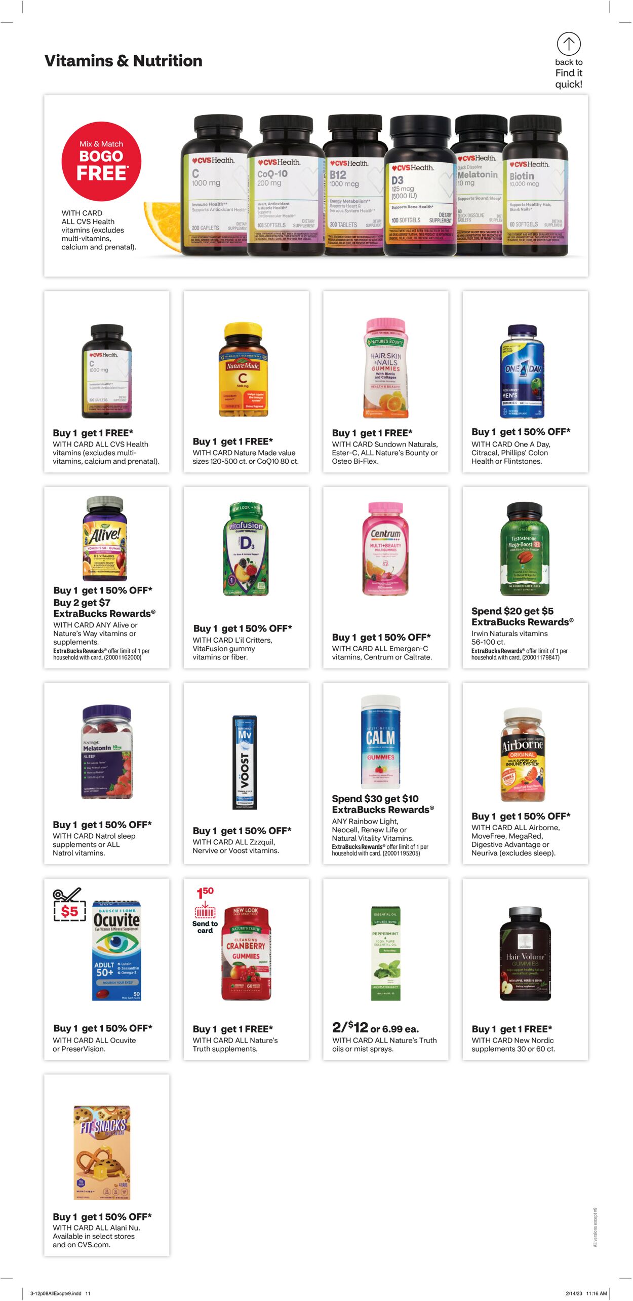 CVS Pharmacy Weekly Ad Circular - valid 03/12-03/19/2023 (Page 11)