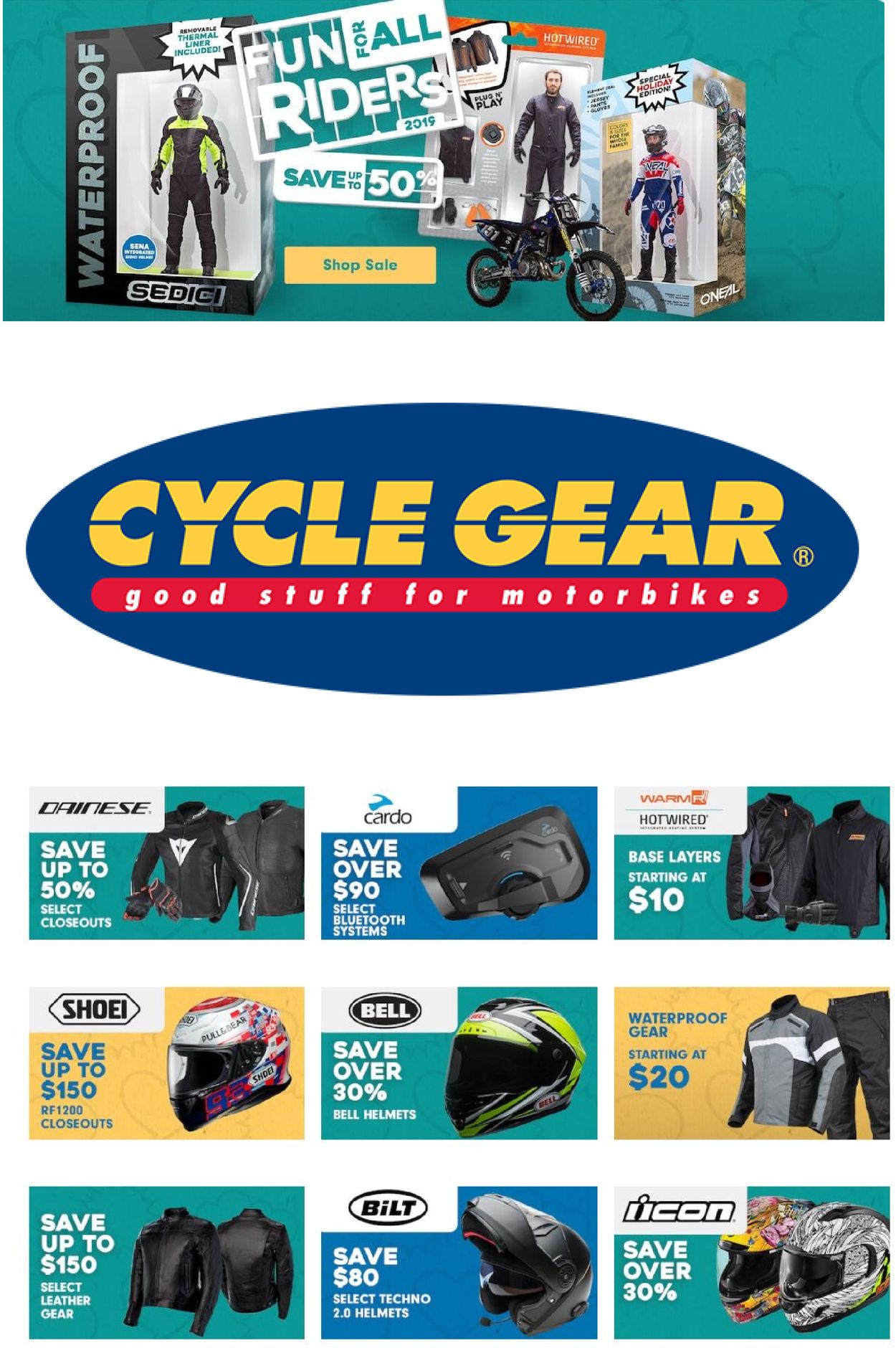 Cycle Gear Weekly Ad Circular - valid 11/26-12/03/2019