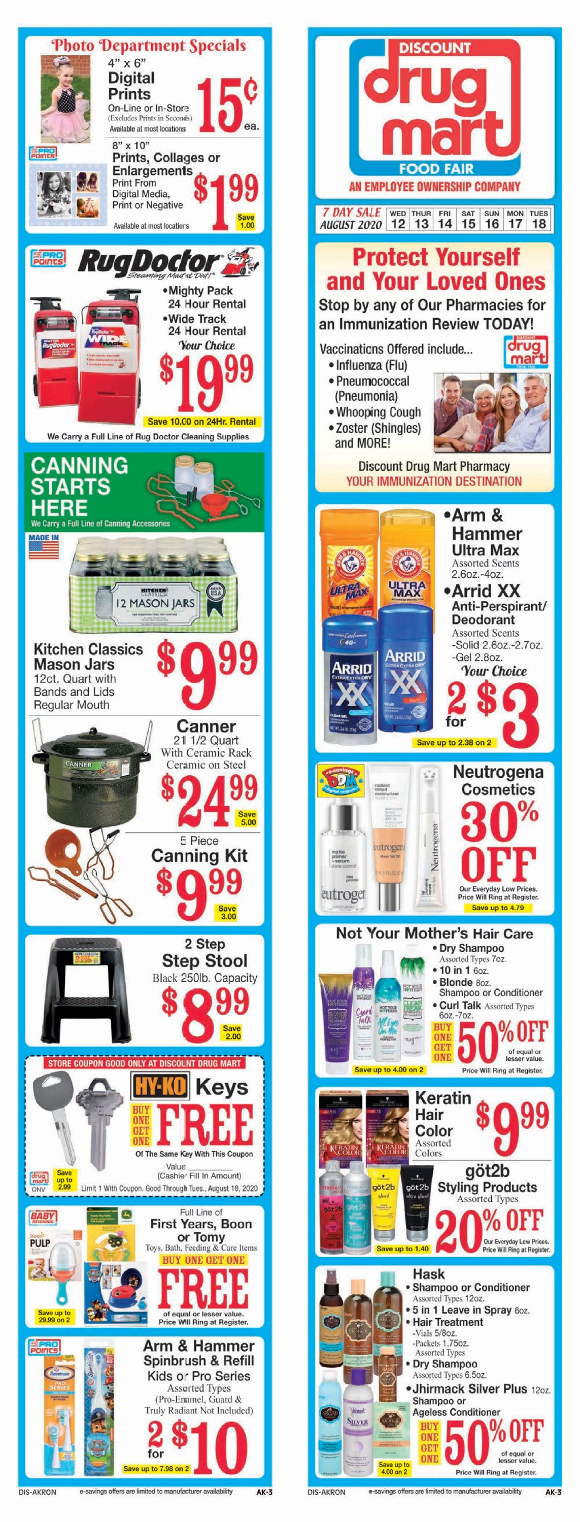Discount Drug Mart Weekly Ad Circular - valid 08/12-08/18/2020 (Page 3)