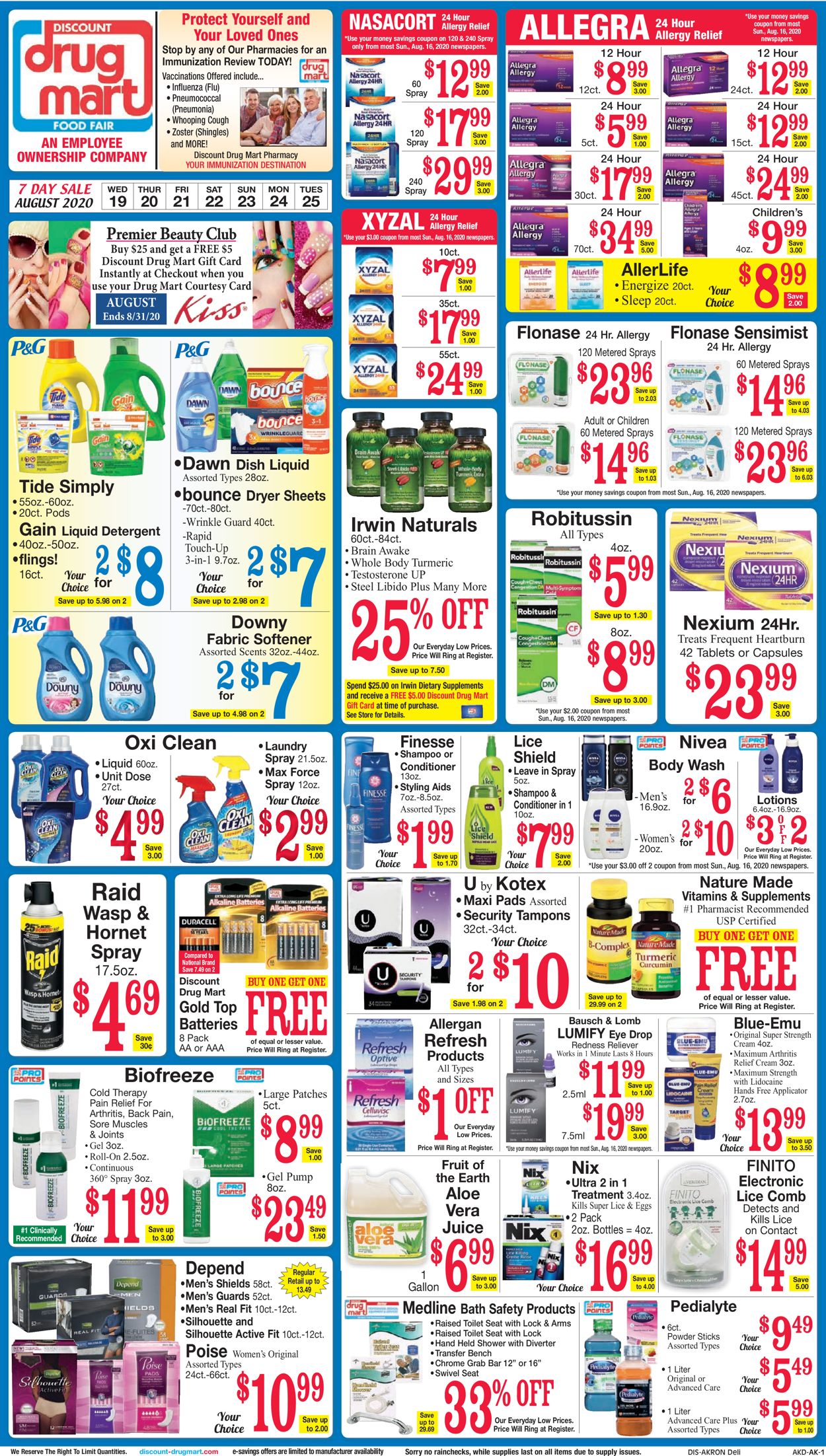 Discount Drug Mart Weekly Ad Circular - valid 08/19-08/25/2020