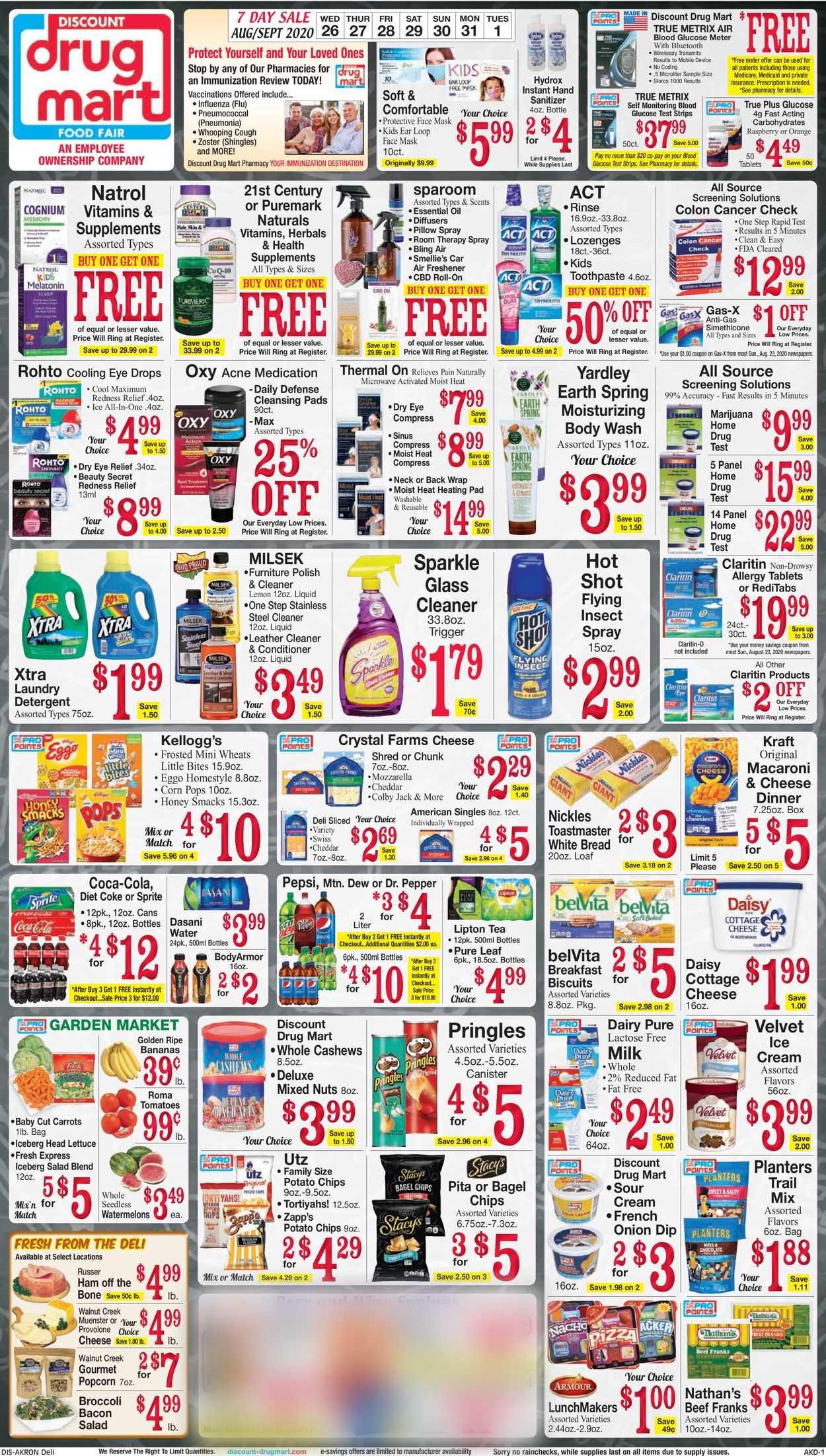 Discount Drug Mart Weekly Ad Circular - valid 08/26-09/01/2020