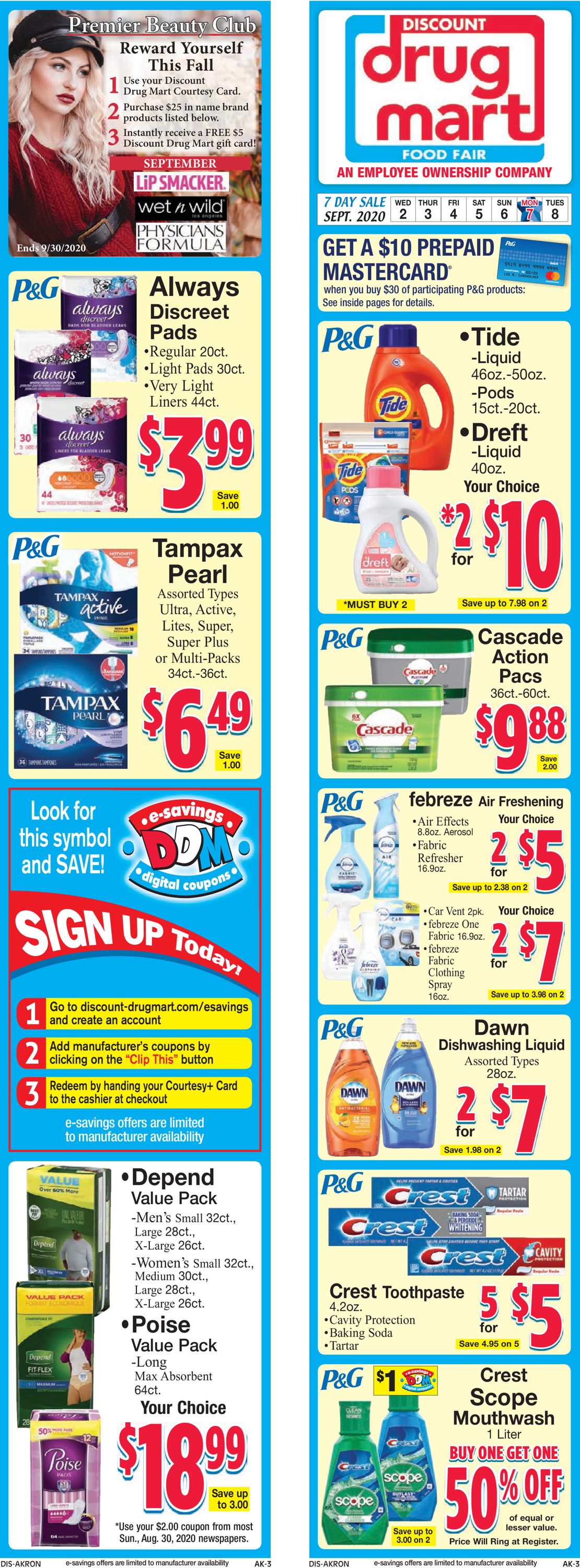 Discount Drug Mart Weekly Ad Circular - valid 09/02-09/08/2020 (Page 3)