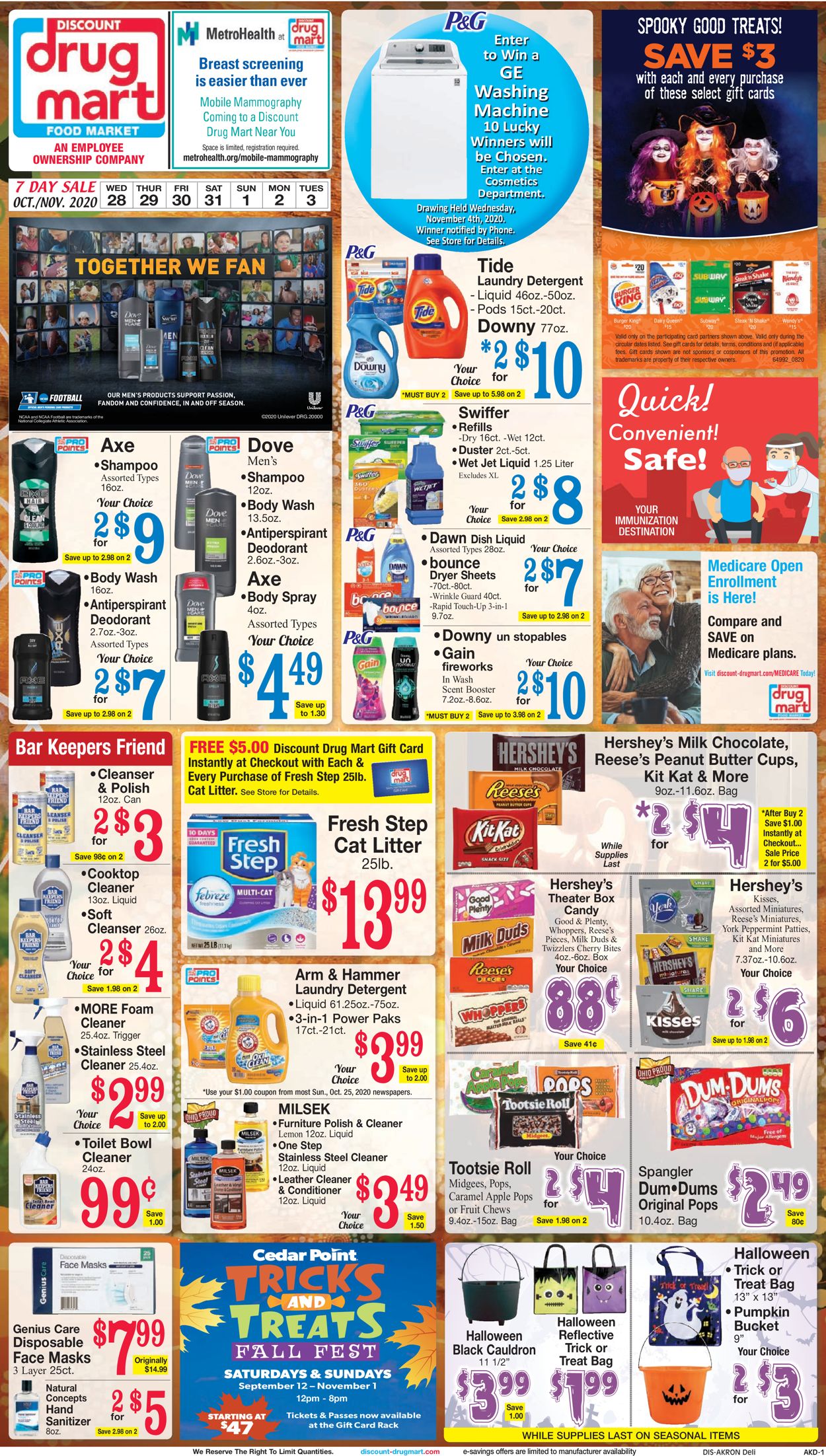 Discount Drug Mart Weekly Ad Circular - valid 10/28-11/03/2020