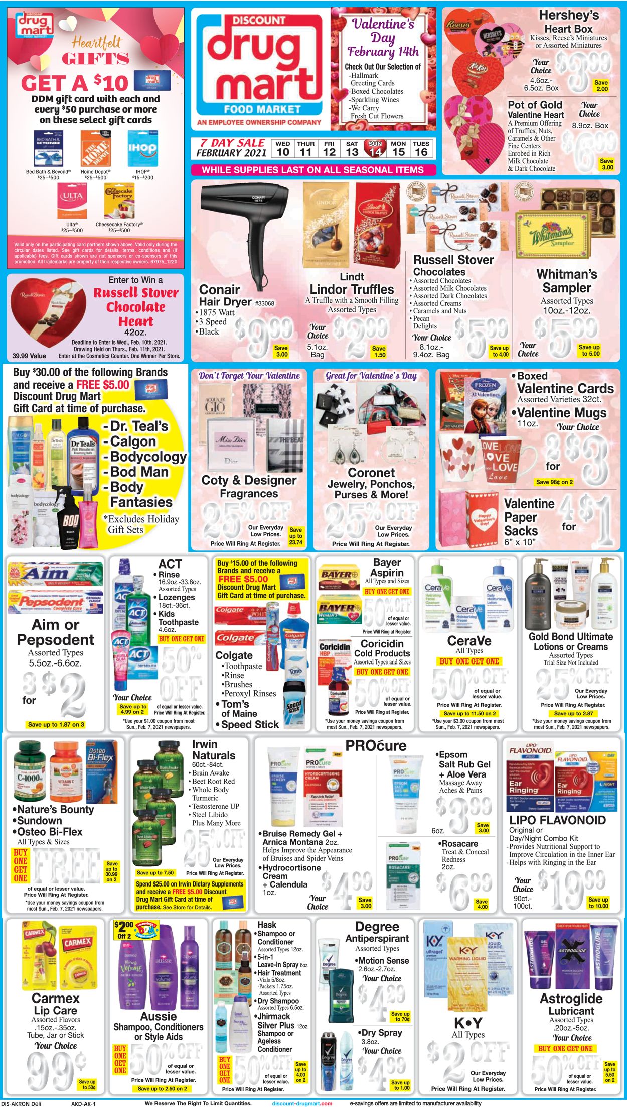 Discount Drug Mart Weekly Ad Circular - valid 02/10-02/16/2021